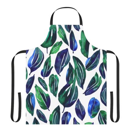 blue leaves apron